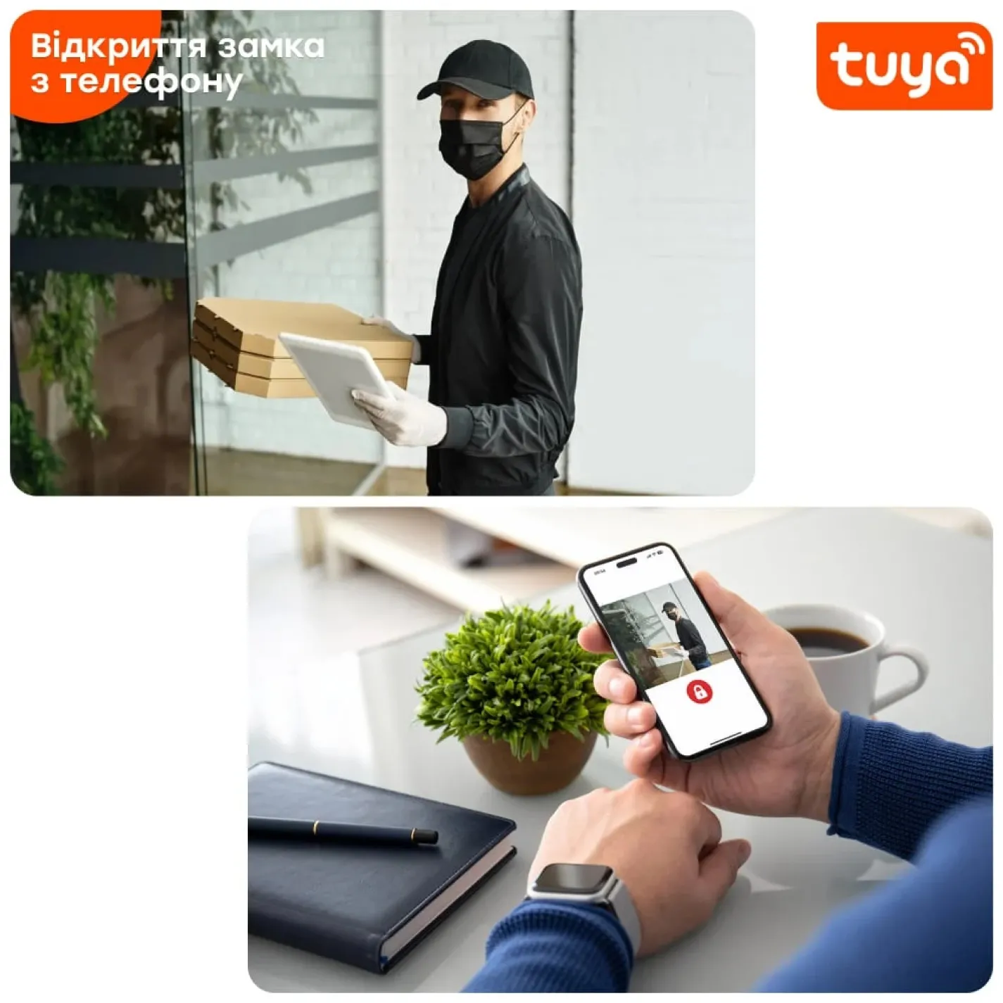 Комплект відеодомофона Light Vision: домофон 10" Singapore (AI) FHD Black та відеопанель RIO FHD Grey - Фото 3